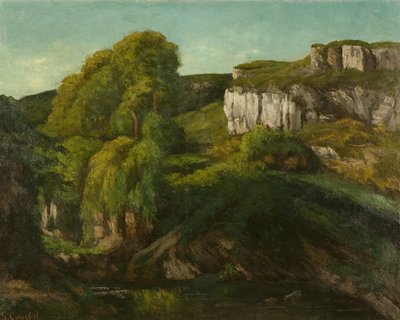 Vallei van de Loue, nabij Ornans, c.1860 door Gustave Courbet
