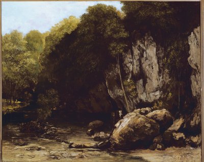 Zicht op de locatie van Le Puits-Noir bij Ornans in de Doubs door Gustave Courbet