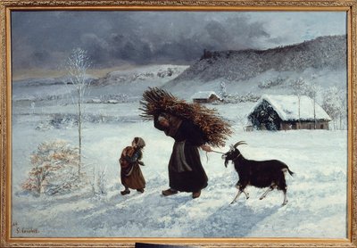 Dorpsarmoede, Ornans door Gustave Courbet