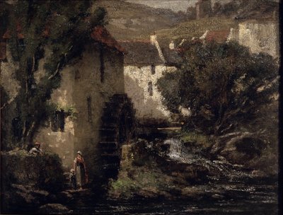 Watermolen door Gustave Courbet