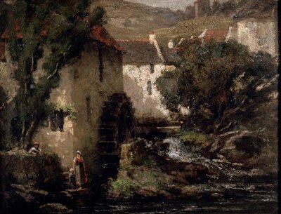Watermolen, 19e eeuw door Gustave Courbet