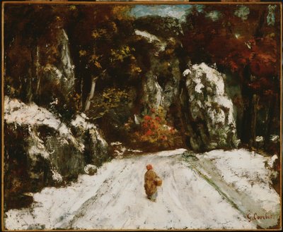 Winter in de Jura door Gustave Courbet