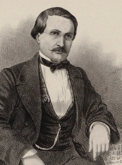 Portret van de componist Antony Lamotte door Gustave Donjean