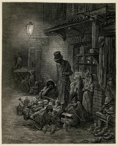Een Arme Familie met hun Bezittingen door Gustave Dore