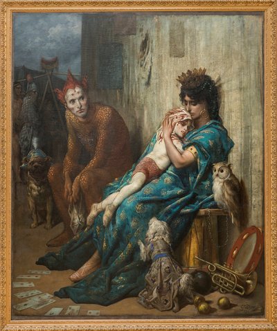 Acrobaten - De Saltimbanks door Gustave Dore