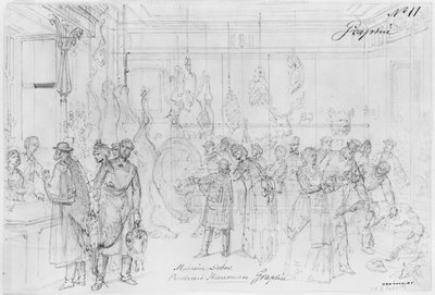 Album van het Beleg van Parijs, Maison Debos, boulevard Haussmann door Gustave Dore