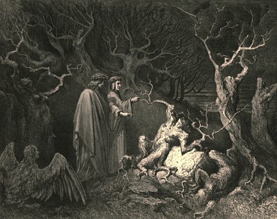 En meteen riep de stam uit, Waarom plukte je mij door Gustave Dore