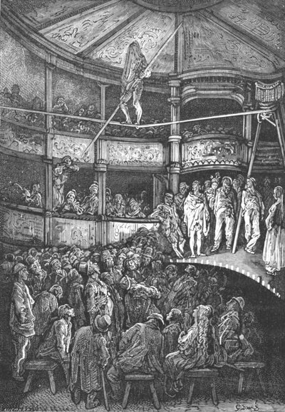 Blondin bij Shoreditch door Gustave Dore