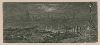 Boten Aangemeerd aan de Theems door Gustave Dore