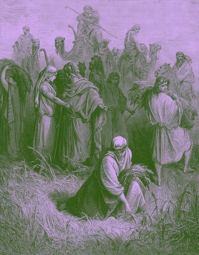 Boaz en Ruth - Bijbel door Gustave Dore