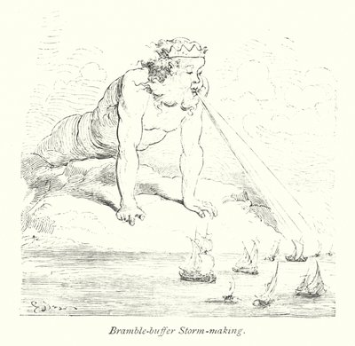 Bramble Buffer Storm maken (gravure) door Gustave Dore