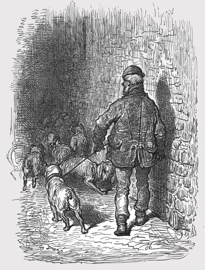 Bulldogs, 1872 door Gustave Dore