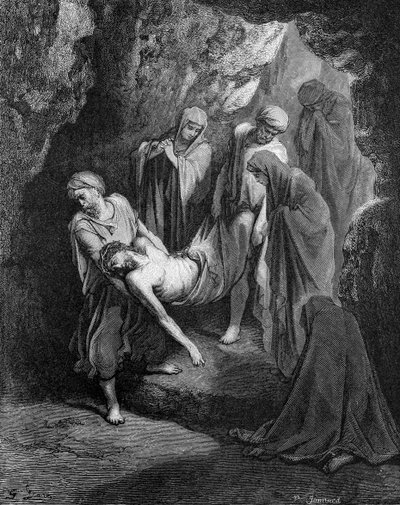 Begrafenis van Jezus door Gustave Dore