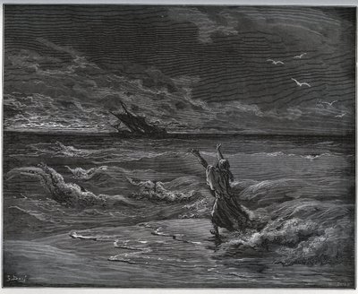 Gevangen verhaal. Aagi-Morato, de vader van Zoraide, is aan boord op de kust uit 