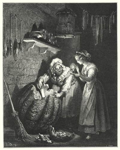 Cendrillon (gravure) door Gustave Dore