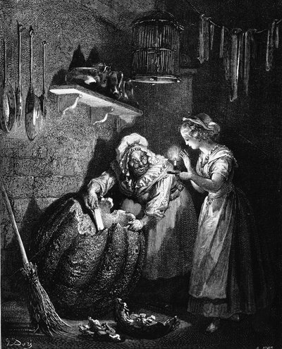 Assepoester: illustratie door Gustave Doré - in 
