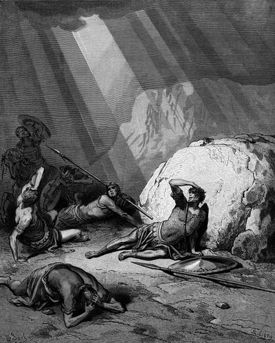 Bekering van St. Paulus op de weg naar Damascus door Gustave Dore