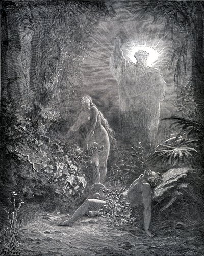 Schepping van Eva door Gustave Dore