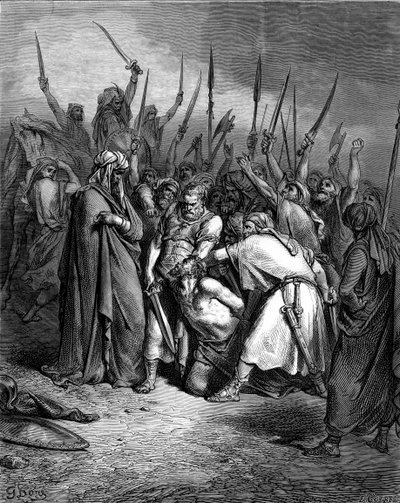 Dood van Agag door Doré - Bijbel door Gustave Dore