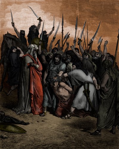 De dood van Agag door Doré - Bijbel door Gustave Dore