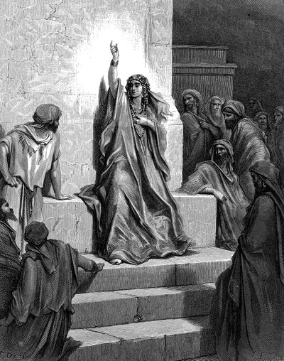 Deborah, Hebreeuwse profetes en rechter, 1866 door Gustave Dore