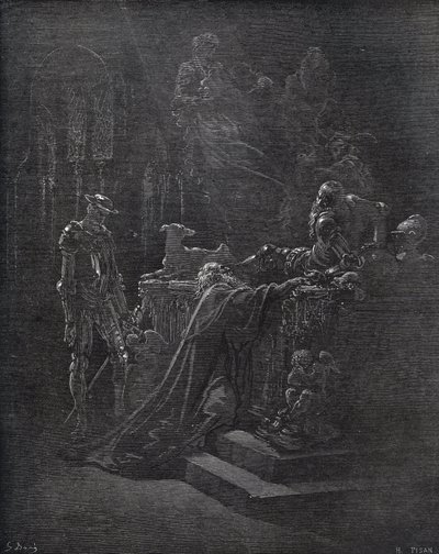 Don Quijote, Montesinos en Durandarte, in de grot van Montesinos - uit 