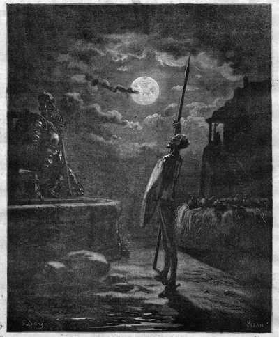 Don Quichot door Miguel de Cervantes (1547-1616) geïllustreerd door Gustave Doré (1832-1883) - Gravure in 