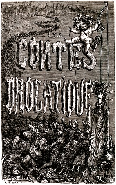 Frontispice voor de Drolatische Verhalen van Honore de Balzac door Gustave Dore