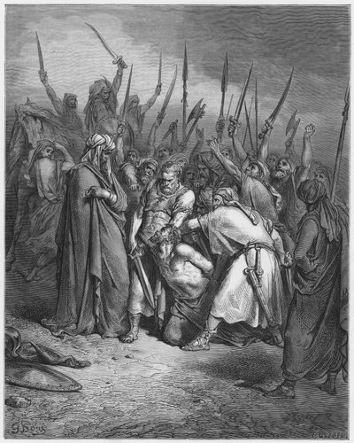 Gustave Dore Bijbel: De dood van Agag door Gustave Dore