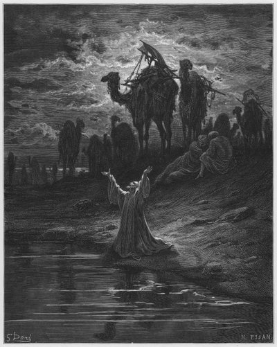 Gustave Dore Bijbel: Het gebed van Jakob door Gustave Dore