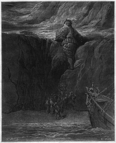 Illustratie door Gustave Doré (1832-1883) voor Pantagruel door François Rabelais (1483-1553). jaren 1870 door Gustave Dore