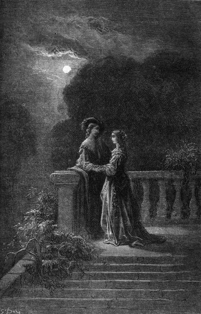 Illustratie door Gustave Doré van het boek Kapitein Fracasse door Théophile Gautier door Gustave Dore
