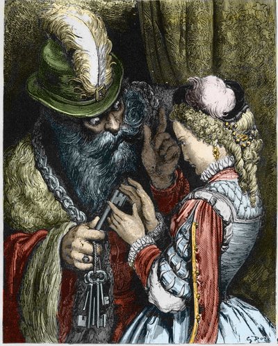 Illustratie voor “Blauwbaard” door Gustave Dore
