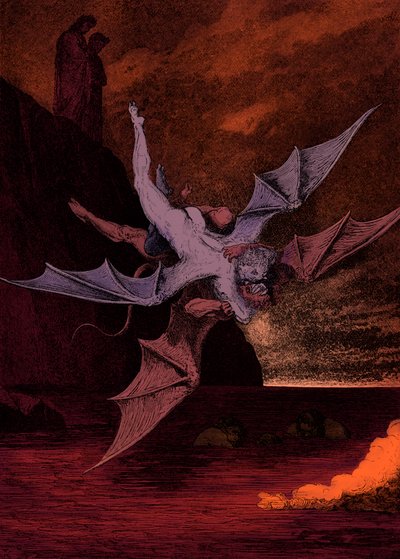 Illustratie voor De Goddelijke Komedie - Hel (La Divina Commedia, L