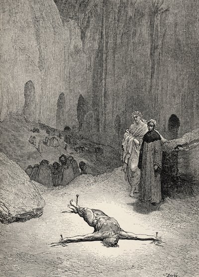 Illustratie voor De Goddelijke Komedie - Hel (La Divina Commedia, L