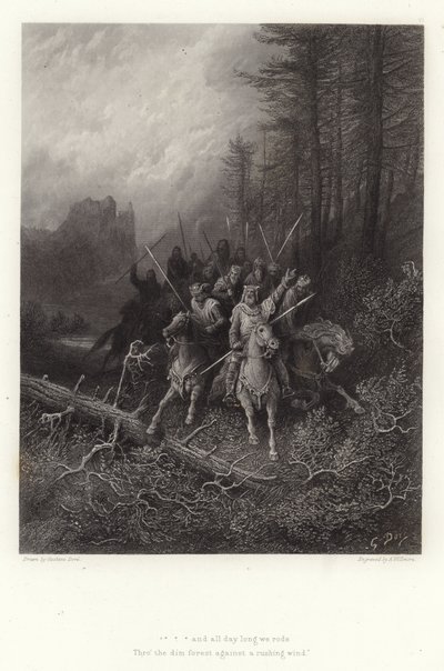 Illustratie voor Vivien door Alfred Tennyson door Gustave Dore