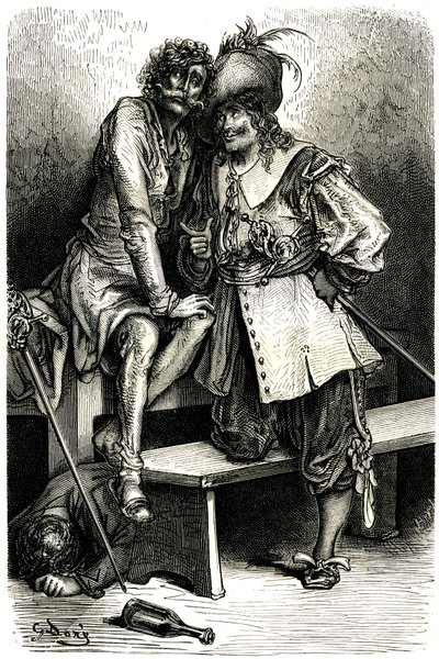 Illustratie voor de Kapitein Fracasse door Gustave Dore