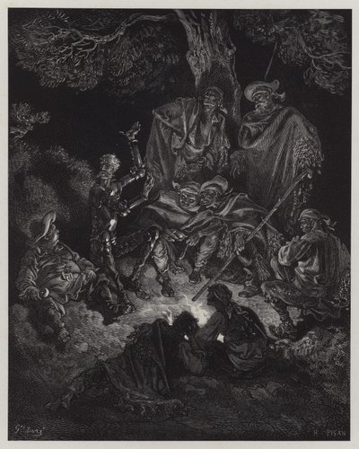 Illustratie uit Don Quichot de la Mancha door Gustave Dore