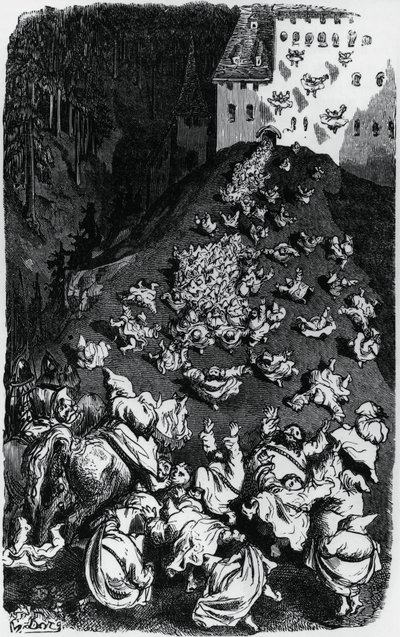 Illustratie voor Verzameling humoristische verhalen door Gustave Dore