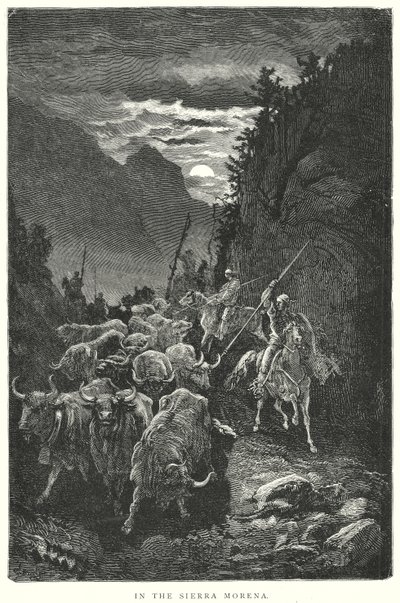 In de Sierra Morena (gravure) door Gustave Dore