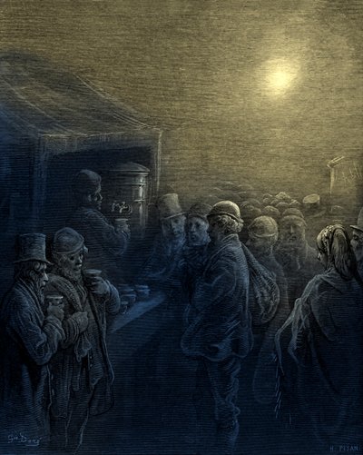 Binnen de dokken door Gustave Dore