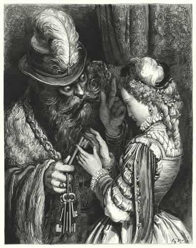 La Barbe-Bleue; Blauwbaard door Gustave Dore