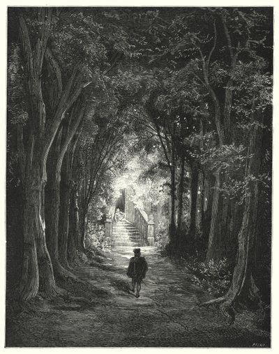 Doornroosje (gravure) door Gustave Dore