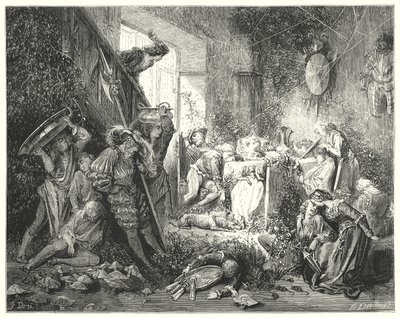La Belle Au Bois Dormant; Doornroosje door Gustave Dore