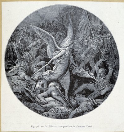 La liberté, gravure door Gustave Doré door Gustave Dore