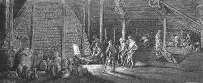 Lambeth Potteries, 1872 door Gustave Dore