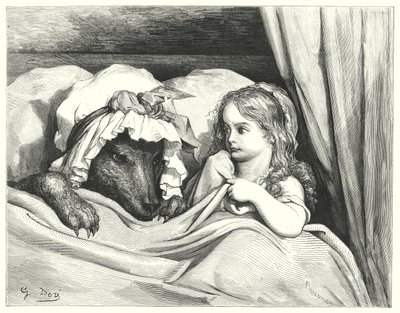 Le Petit Chaperon Rouge (gravure) door Gustave Dore