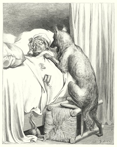 Le Petit Chaperon Rouge (gravure) door Gustave Dore