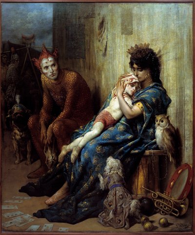 Les Saltimbanques door Gustave Dore