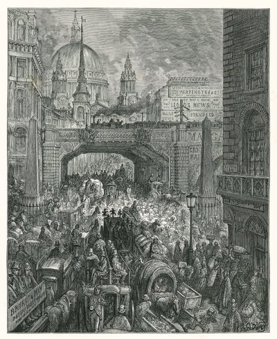 Ludgate Hill door Gustave Dore